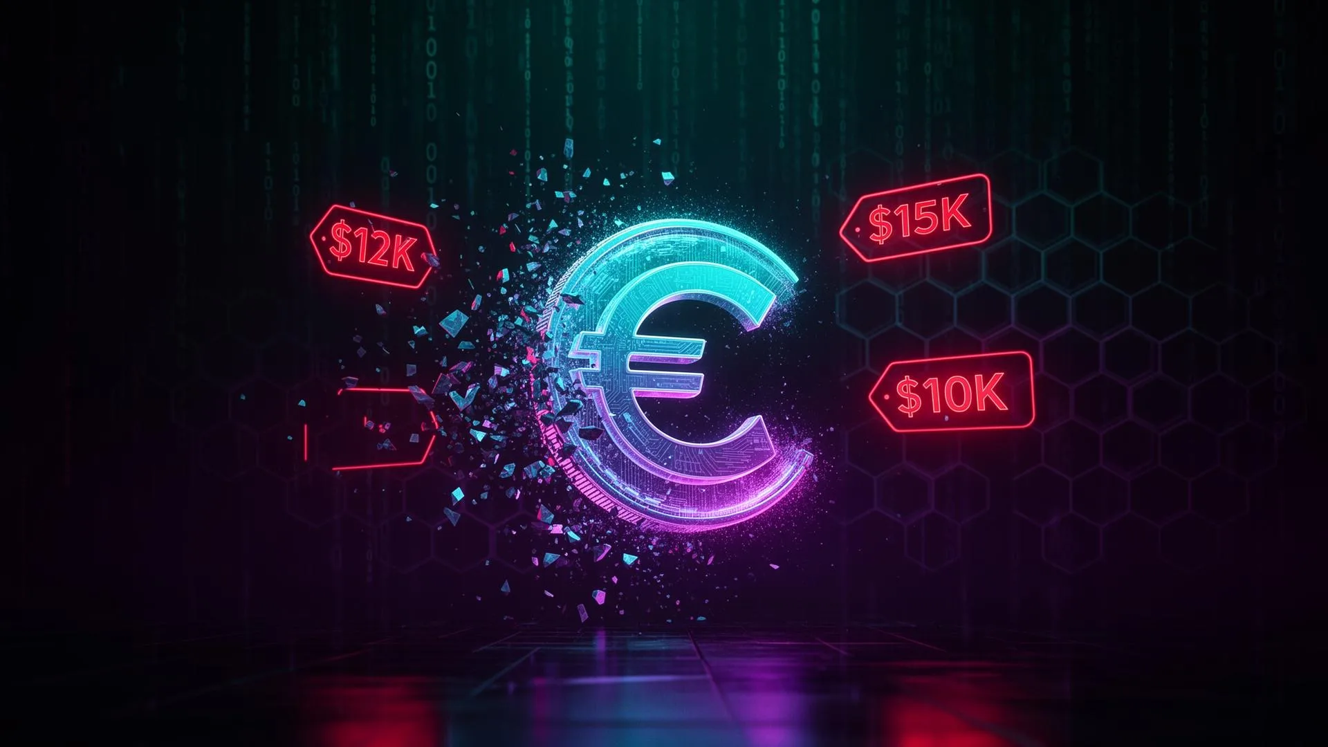 Flash Coin bulk sale scam banner showing fake EURC token wholesale pricing